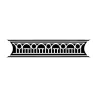 Art Deco Ornament Border, Geometric, Vintage Style - Pattern vector