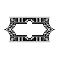 Art Deco Frame, Geometric Ornamentation, Vintage Elegance - Border vector
