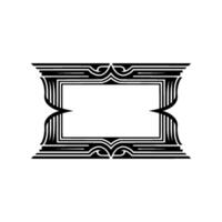 Art Deco Frame, Elegant Border, Vintage, Minimalist Composition, Decorative vector