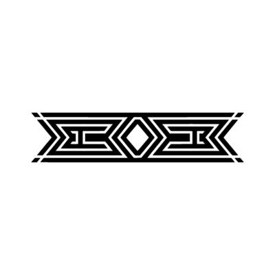 Geometric Deco Border, Modern Abstract, Pattern