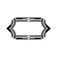 Art Deco Frame, Geometric Elegance, Minimalist, Minimalism vector