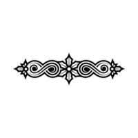 Elegant Swirl Border, Vintage Element vector