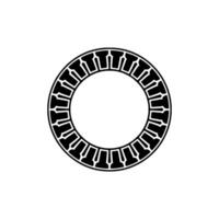 Geometric Ring, Minimalist, Circular Motif, Abstract Pattern vector