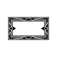 Art Deco Geometric Frame, Elegant vector