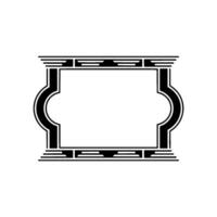Geometric Frame, Art Deco Elegance, Minimalist vector