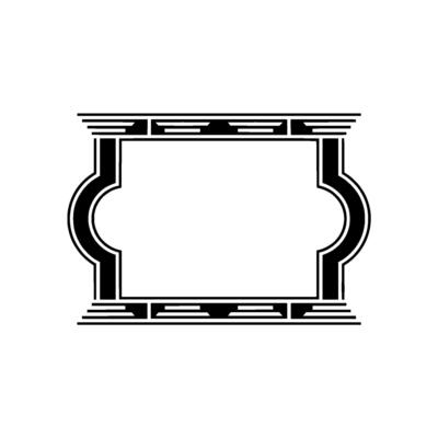 Geometric Frame, Art Deco Elegance, Minimalist