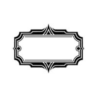Art Deco Frame, Elegant Border, Vintage, Minimalist Layout, Decorative vector