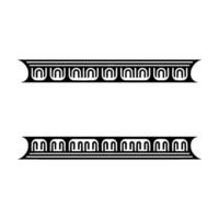 Stylized Art Deco Border Elements, Minimalist vector
