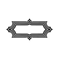 Intricate Black Frame, Minimalist, Elegant Border vector