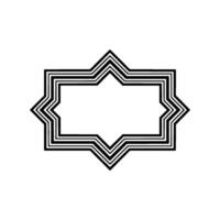 Geometric Star Frame, Minimalist, Subtle Texture vector
