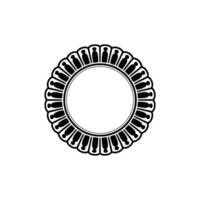 Circular Ornament, Minimalist, Symbolic Frame vector