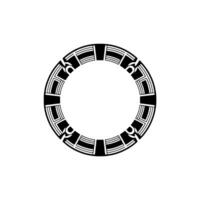 Geometric Portal, Minimalist, Circular Motif vector