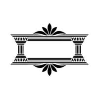 Elegant Classical Frame, Decorative Border, Vintage vector