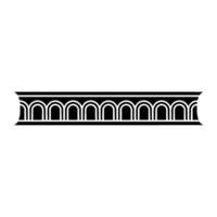 Geometric Arch Border, Minimalist, Elegant Accent, Linear vector