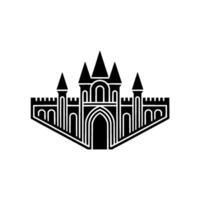 Geometric Fortress Emblem, Minimalist vector