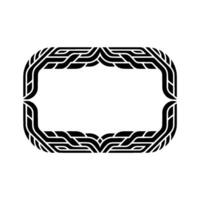 Geometric Celtic Frame, Minimalist vector