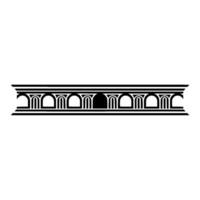 Art Deco Linear Border, Geometric Ornamentation, Vintage Style vector