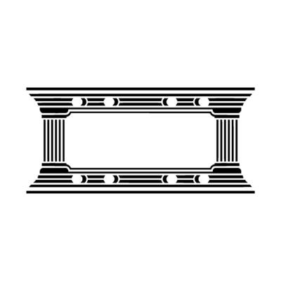 Art Deco Frame, Geometric Ornamentation, Vintage - Retro