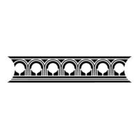 Geometric Arch Border, Minimalist - Linear vector