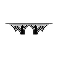 Geometric Archway, Art Deco Style, Minimalist, Arch vector