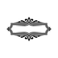 Elegant Vintage Frame, Decorative Border, Classic, Swirls vector