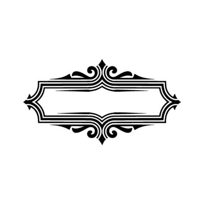 Elegant Vintage Frame, Decorative Border, Classic, Swirls
