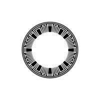 Geometric Circle Frame, Minimalist, Abstract Pattern, Minimalism vector