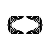 Geometric Deco Frame, Minimalist, Elegant Border - Ornamentation vector