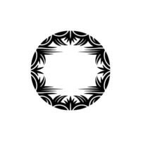 Intricate Tribal Circle, Minimalist, Symbolic Motif vector