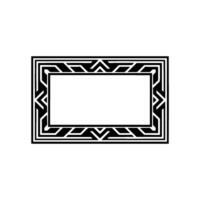 Geometric Deco Frame, Minimalist, Elegant Border, - Art deco vector