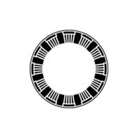 Geometric Circle Pattern, Minimalist, Circular Motif - Modern vector