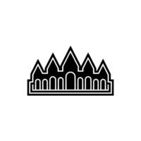 Minimalist Crown Emblem, Modern Monogram, Regal Symbol vector