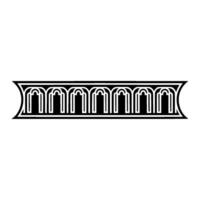 Art Deco Ornament, Linear, Geometric Pattern vector