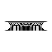 Art Deco Archway Border, Elegant Element, Geometric vector