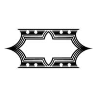 Art Deco Ornament, Geometric Frame, Minimalist vector