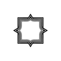Geometric Starburst, Minimalist, Abstract Emblem vector