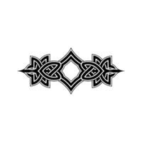 Intricate Celtic Border, Geometric, Vintage Motif vector