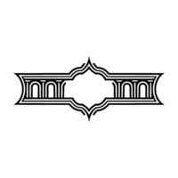 Art Deco Geometric Ornament, Streamlined Elegance vector