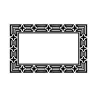 Geometric Star Frame, Elegant Border vector