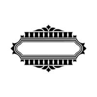 Art Deco Ornament Border, Elegant Element, Stylized vector
