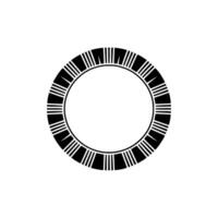Minimalist Circular Gradient - Modern Element vector