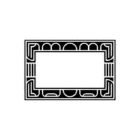 Art Deco Frame, Elegant Border, Minimalist, Ornament vector