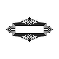 Elegant Deco Border, Vintage Ornament, Decorative Frame vector