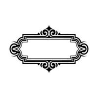 Elegant Decorative Frame, Vintage Style, Invitation vector