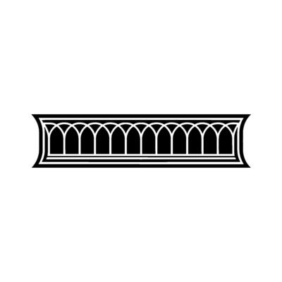 Gothic Archway Ornament, Elegant Border