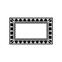 Geometric Frame, Minimalist, Empty Canvas vector