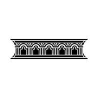 Classical Ornament Border, Elegant, Architectural Detail vector