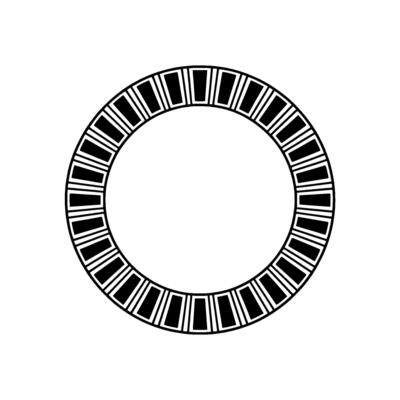 Geometric Circle Pattern, Minimalist