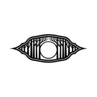Whispering Woods Eye - A Symbol of Natures Observation vector