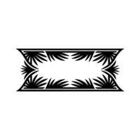Geometric Palm Frame, Minimalist Tropical vector